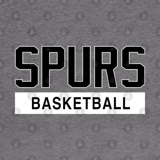 Spurs Basketball by Buff Geeks Art